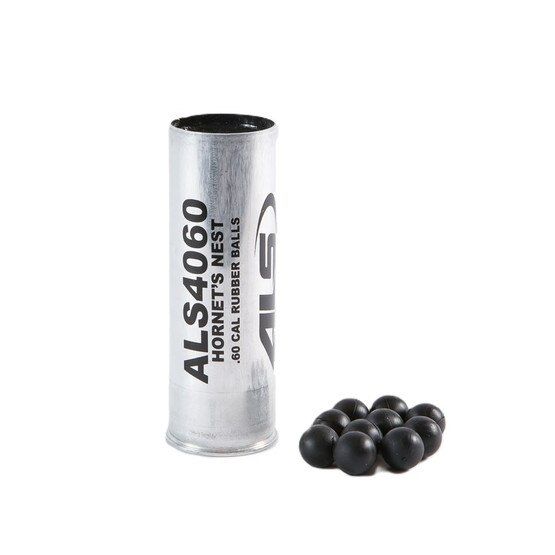 ALS 40MM Hornets Nest cartridge contains three .60 Cal. rubber balls